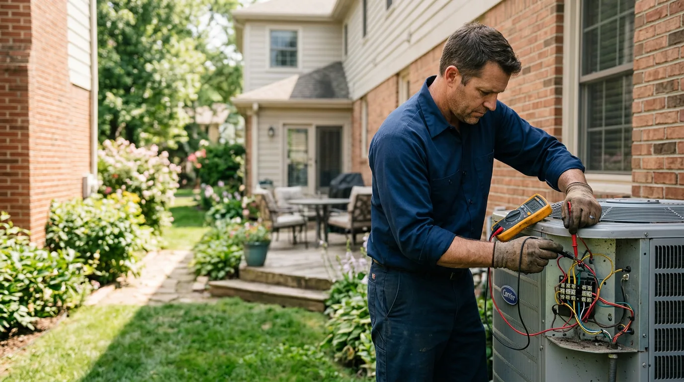 HVAC technician working near Harrisburg, SD